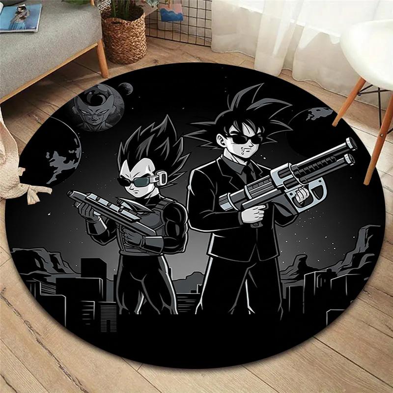 Naruto Round Area Rug Carpet Rug For Living Room Bedroom Sofa Playroom Decor Nonslip Floor Mat