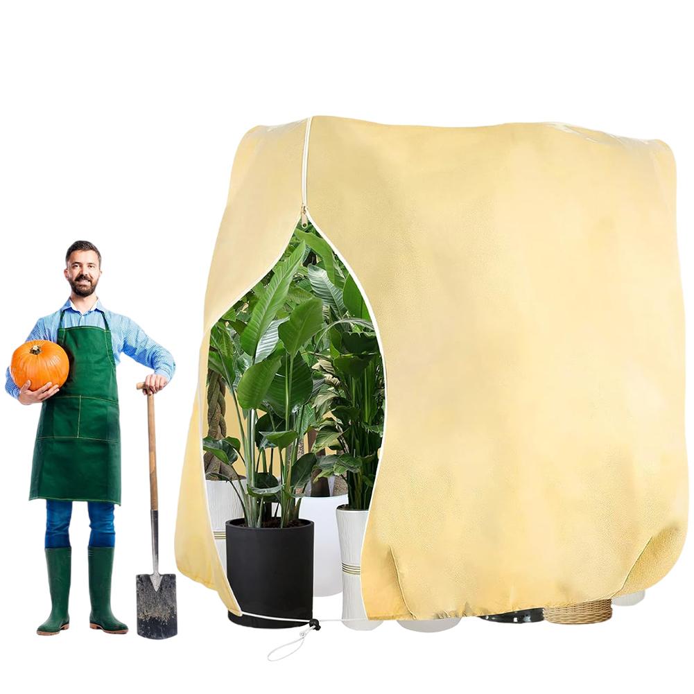 Plant Covers Freeze Protection Plant Shield With Zip Cold Frost Blankets Shrub Jacket Winter Protective Cover Bag for Pot Plants
