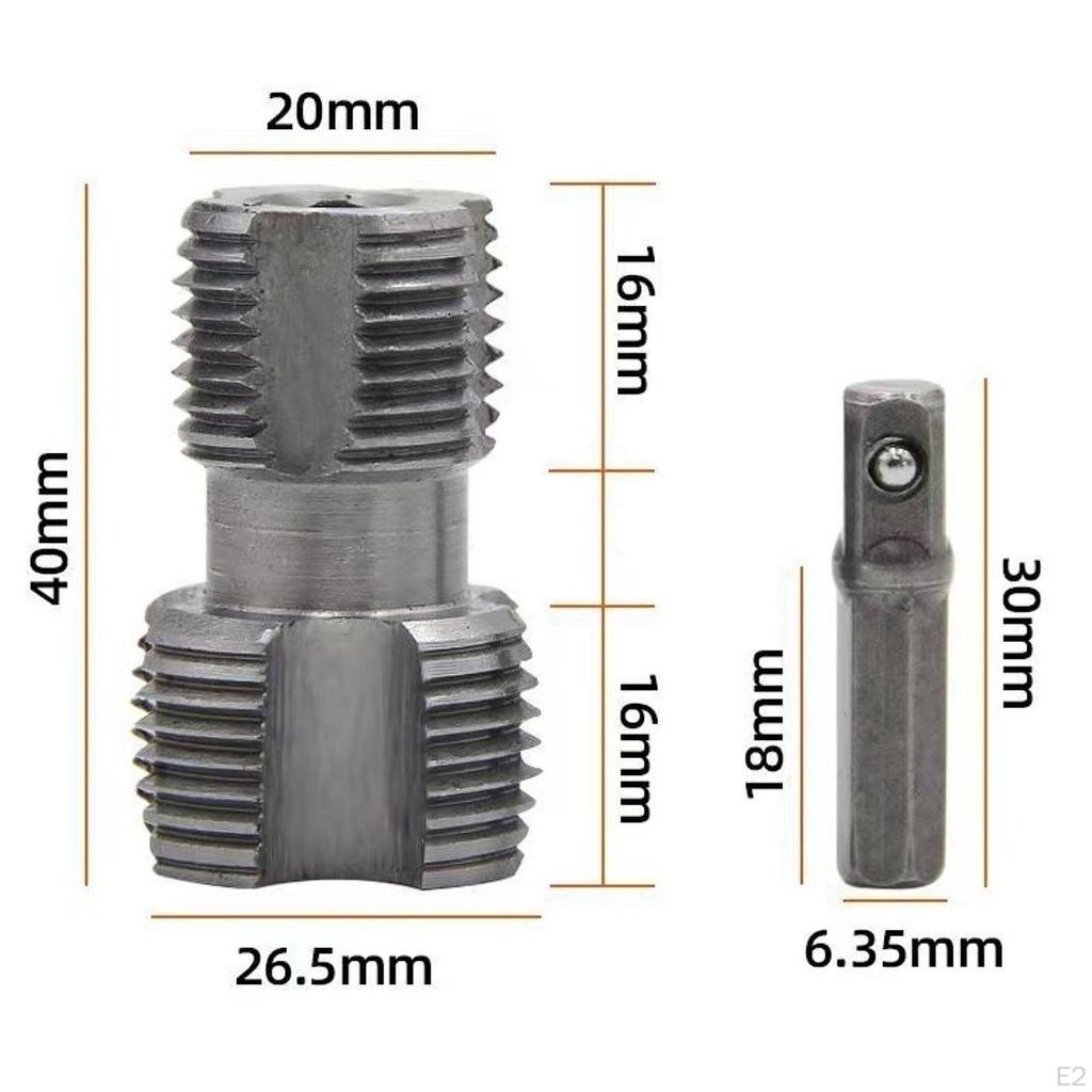 Ppr Pipe Threader for Electric Drill 1/2in, 3/4in Thread Maker Tool, High Performance Efficient