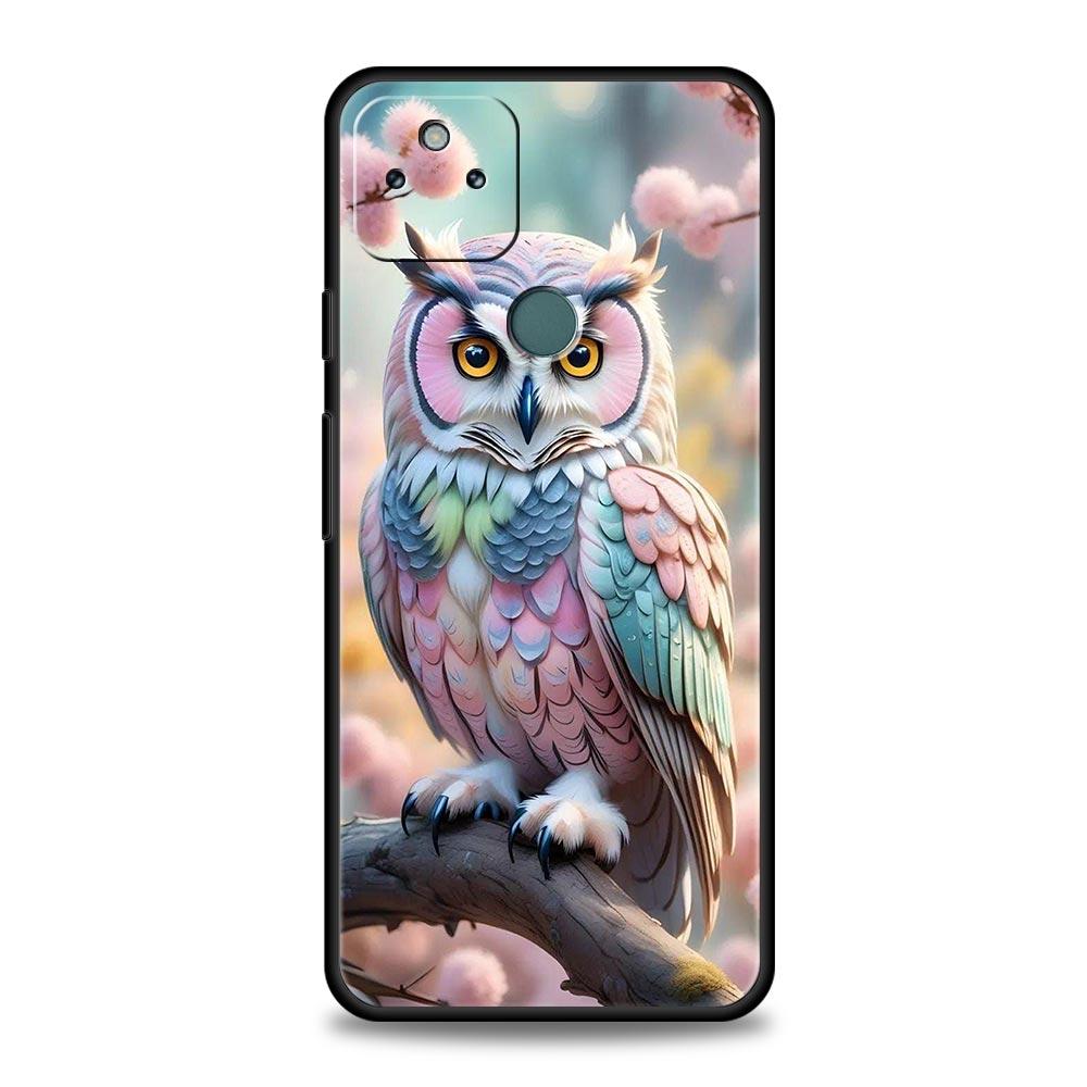 Phone Case Cover for Google Pixel 10 9 8 7 6 7A 6A Pro Shockproof Soft TPU 10 9 Pro XL Shell Capas Fundas Cartoon Cute Owl Bags