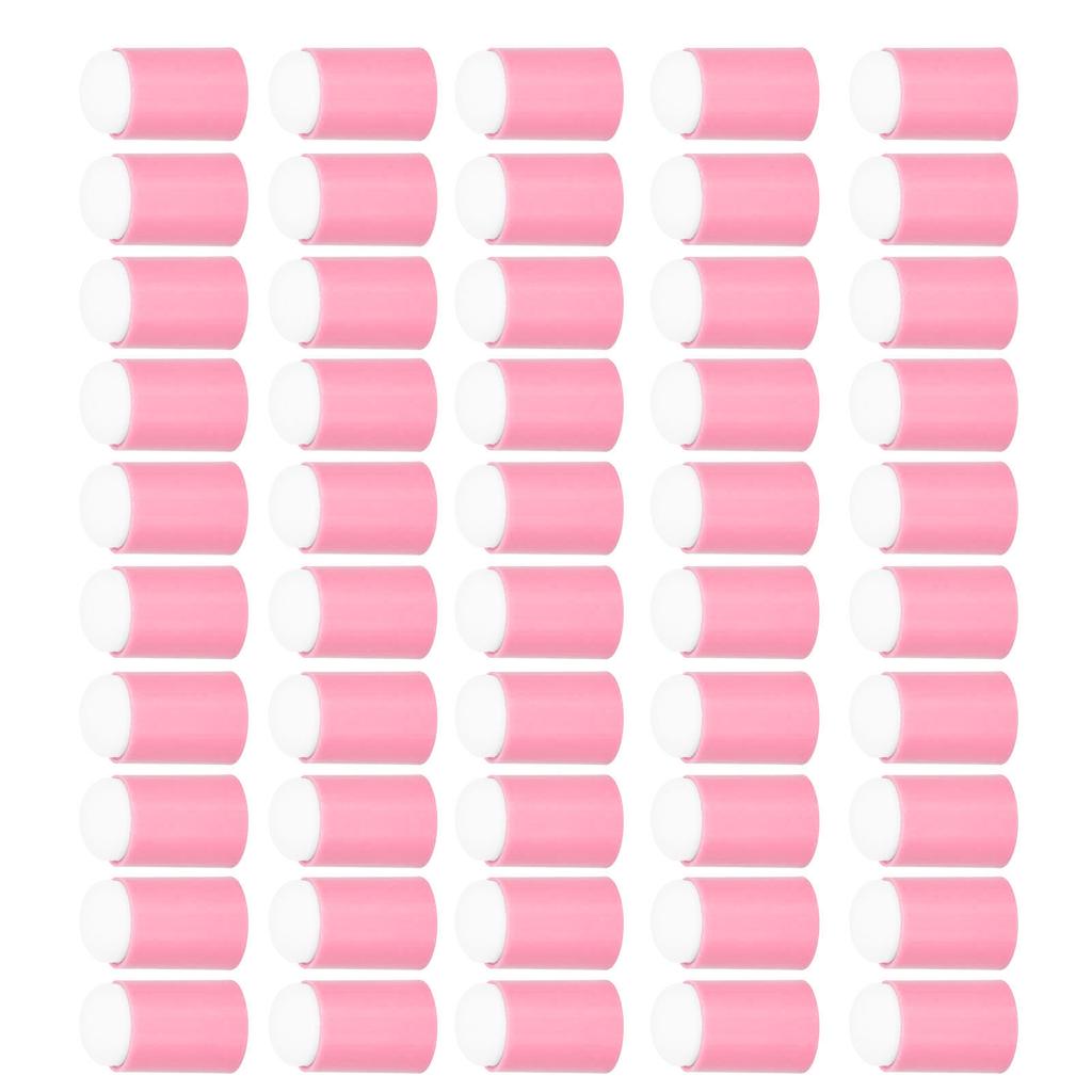 50pcs Ink Pad Smudge Sponge Multipurpose Soft Flexible Lightweight Finger Sponge Daubers for Home Nail Salon