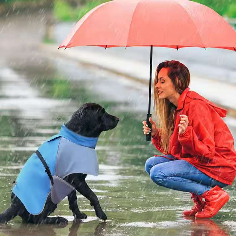 Dog Raincoats For Large Dogs Raincoat For Dog Adjustable Lightweight Dog Puppy Apparel Outdoor Pet Rain Gear Full Coverage For
