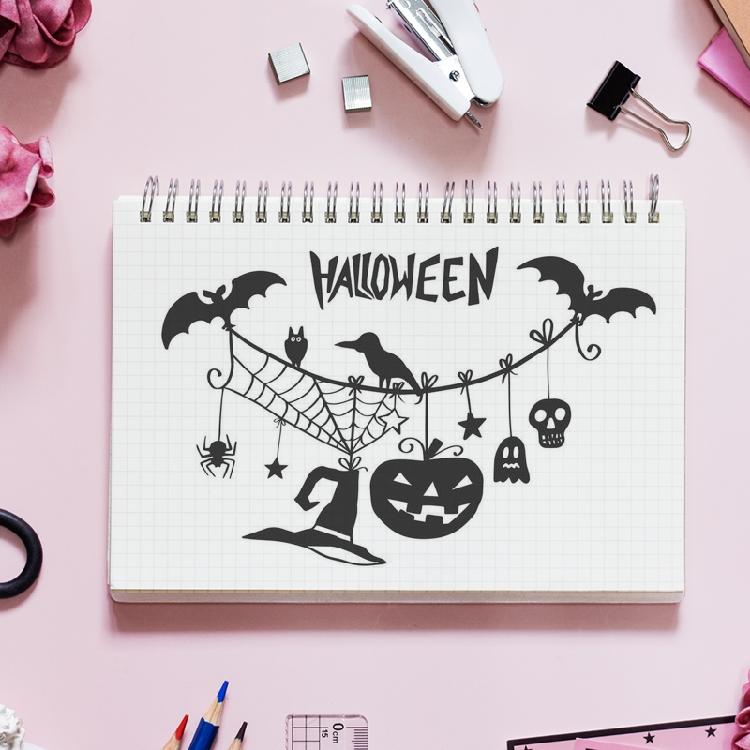 Halloween Cutting Dies DIY Stamps Crafts  Scrapbooking Photo Album  Decoration