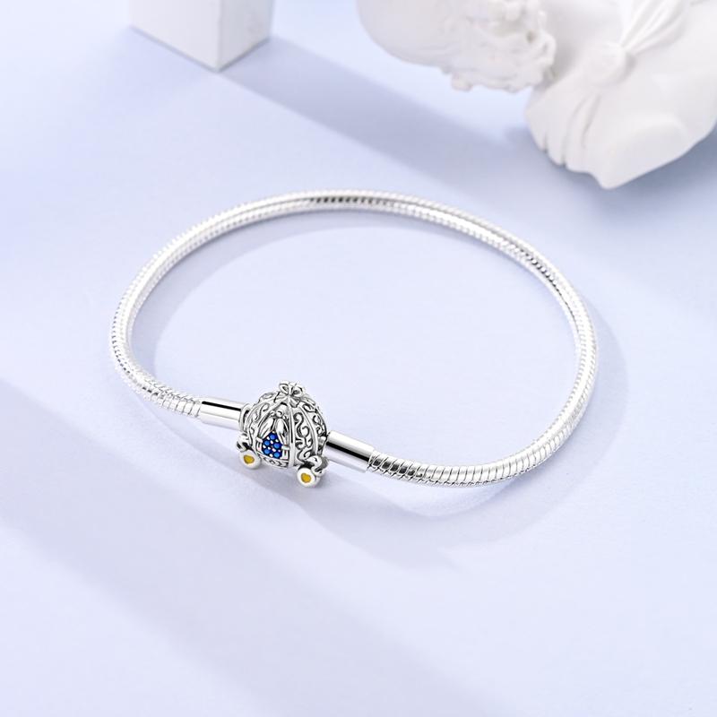 Classic Original Bracelets 925 Silver Color Love Lotus Butterfly Star Bracelets for Women DIY Charms Beads Fine Jewelry 17-20CM