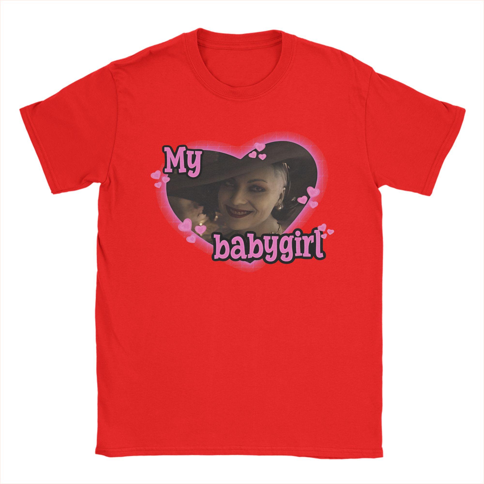 

Mens TShirts My Babygirl Dimitrescu Residents Evils Village Funny Cotton Tee Shirt Short Sleeve T Shirt Crew Neck Clothing S