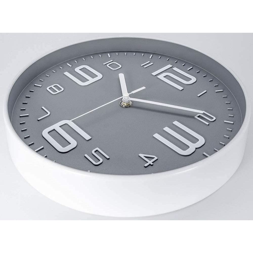 Wall Clock 12" Silent Quartz Decorative Latest Wall Clock Non-Ticking Classic Clock Battery Operated Round Easy To Read for Room/Home