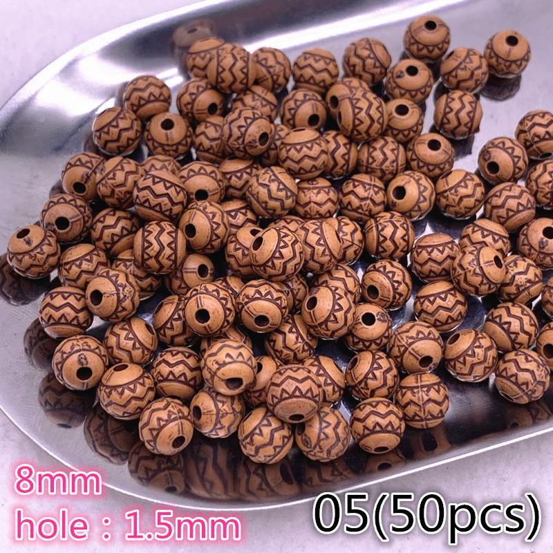 10-100pcs Imitation Retro Acrylic Beads for Jewelry Making DIY Children Handmade Bracelets Necklace