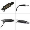 12 Loch Gitarren-Tonabnehmer-Ersatz Akustikgitarren-Tonabnehmer mit Kabel Akustikgitarren-Wandler Verstärker Langlebig