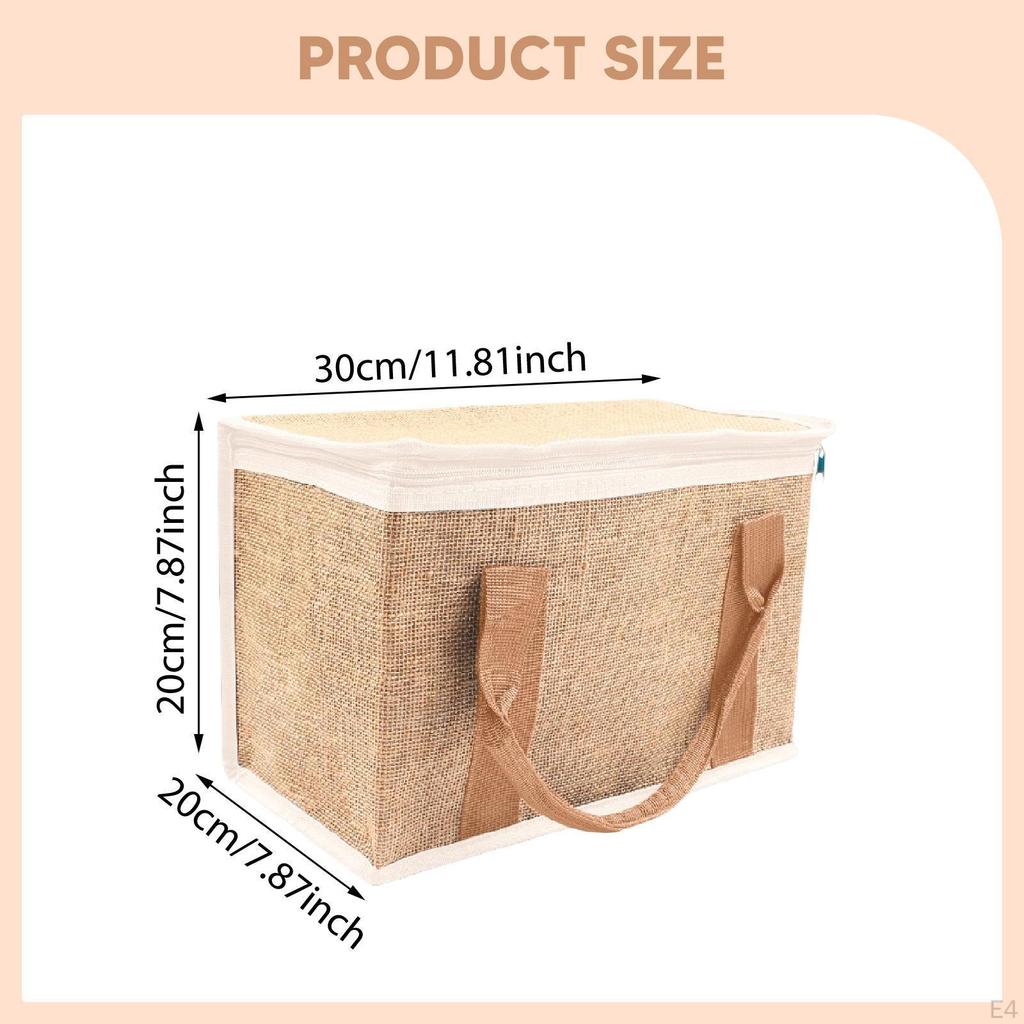 Delivery Bag with Zipper Handle for And Cold Meals Carrying
