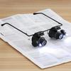 Headband Mount 20X Lens Magnifying Eyewear Jewelers Repair Wearing Magnifier  Jewelry Appraisal