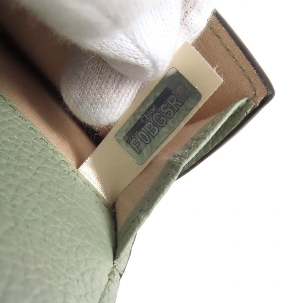 Chloe Dreifach-Geldbörse ALPHABET MINI TRIFOLD Leder Damen A3689460 Gebraucht