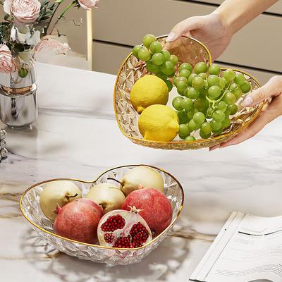 Leichter Luxus Wohnzimmer Couchtisch Obstschale Hoher Wert Herz Obstschale Snackteller Empfang Süßigkeitenteller