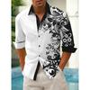 Men's Shirts, Button Down Shirts, Casual Shirts, Spring and Summer, Printed Long Sleeves Tops Fashion Comfortable Men Clothing
