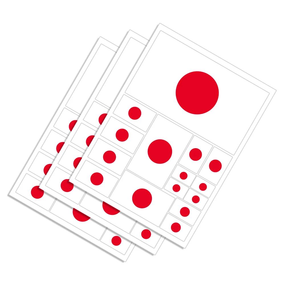 Verschiedene Japanische Flaggen Aufkleber Grafiken Japan Länderflaggen Dekor Aufkleber Vinyl Fenster Karosserie Abdeckung Wand Stoßstangen Aufkleber Wasserdicht