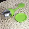 Infusore per tè a forma di foglia in acciaio inossidabile 304 con silicone - Carino, Creativo, per uso alimentare