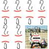 Acrylic Baseball Hooks, 5 Pack, Blank for Hanging