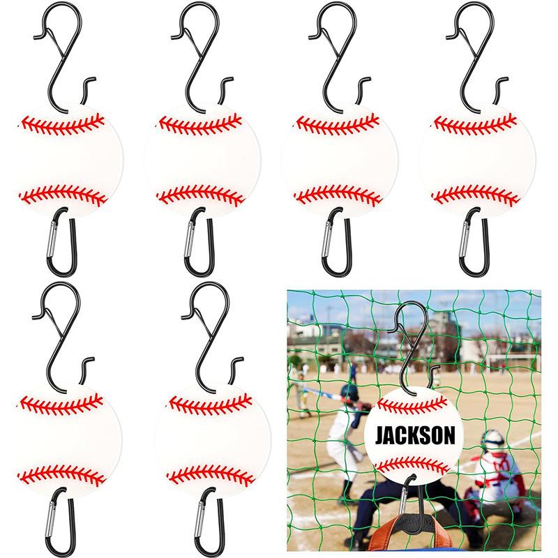 Acrylic Baseball Hooks, 5 Pack, Blank for Hanging