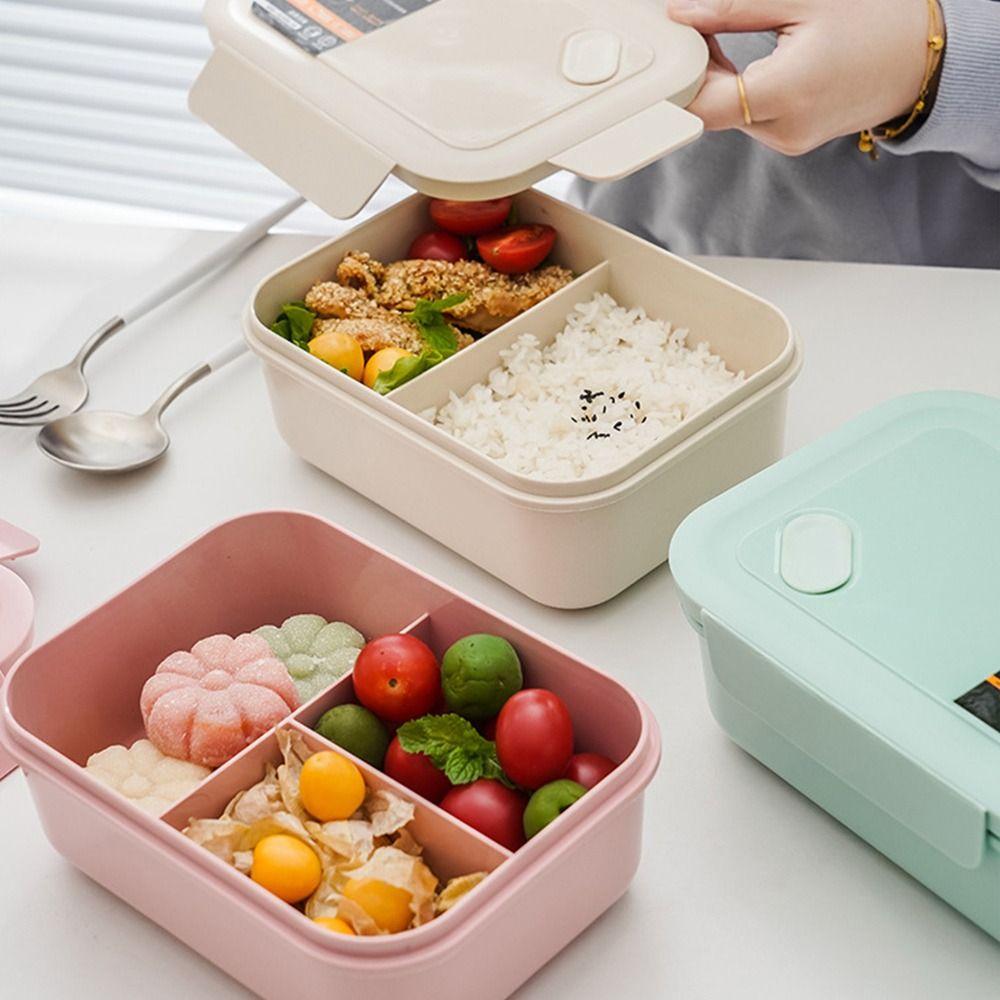 Microwavable With Spoon for Students Office Workers Food Containers Lunch Box Bento Box for Kids