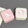 Sanrio Hello Kitty Jewelry Box Cartoon Portable Storage Box Earrings Ring Necklace Bracelet Multi-Functional Mini Jewelry Box