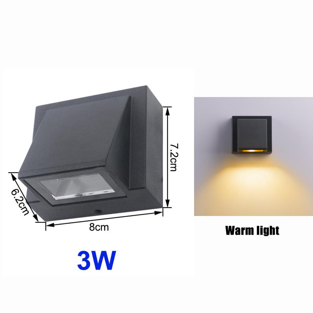 Waterproof IP65 Outdoor Wall Light 3W /6W LED Wall Lamp Sconce Balcony Garden Decoration Lighting Lamp AC85-265V