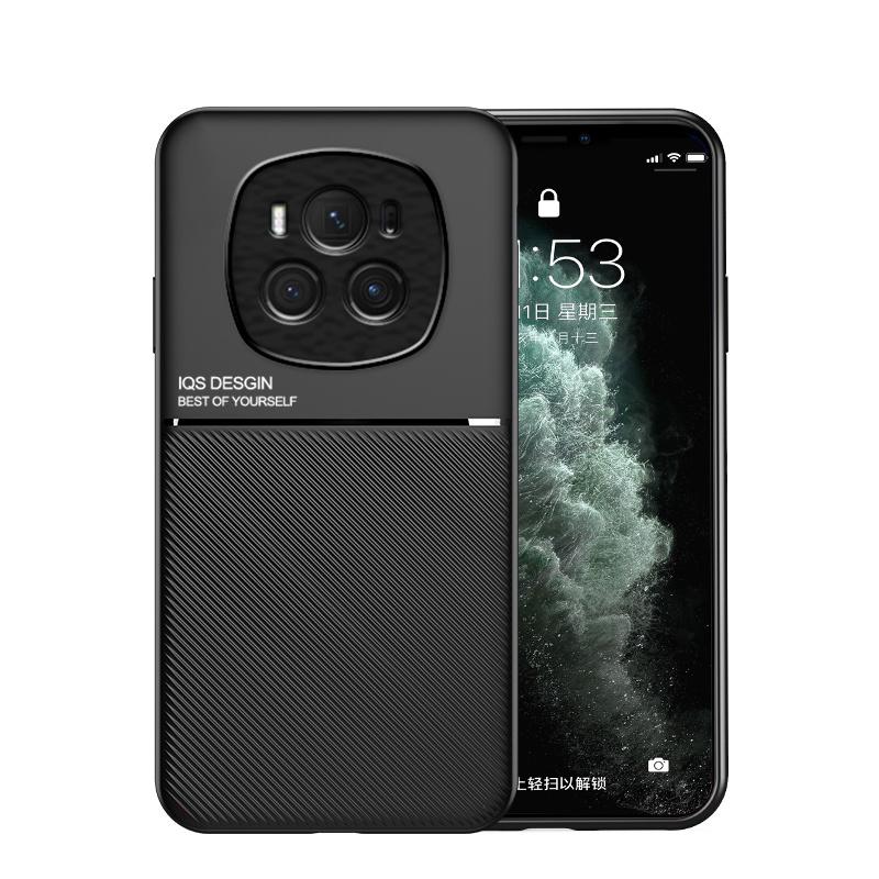 Magnetický držák do auta Kožený kryt pro Honor Magic6 Pro Pouzdro Silikonový rám Nárazuvzdorný Coque Magic6 Lite Cover Magic 6 6Pro 6Lite