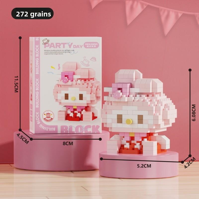 Kuromi Building Blocks Toy With Abs Plastic For Creative Kids Play And Learning