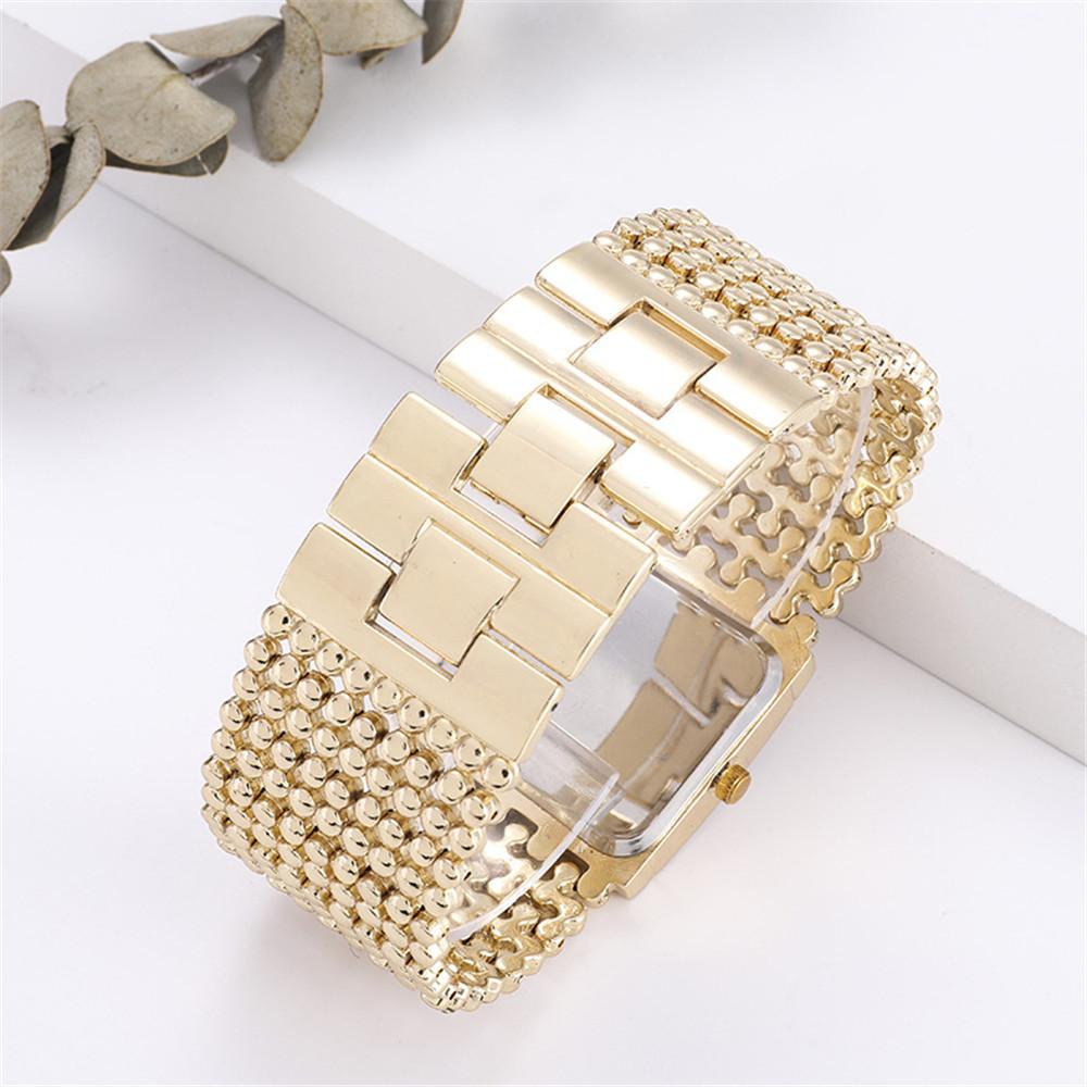 UTHAI W31 Montres de Luxe à Diamants Quartz pour Femmes Montre Bracelet en Acier Inoxydable pour Dame Montre Bracelet Bijou pour Fille