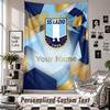 Custom Tapestry Wall Hanging, Lazio FC Personalized Name Text Home Wall Decor