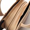 Used LOEWE Anagram Handbag Leather Beige Used Women
