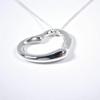 [Used] TIFFANY/Tiffany 925 Open Heart Pendant/Necklace/j6-2