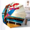 Pippi Longstocking Themed Travel Umbrella-8 Ribs Automatic Opening and Closing, Portable Folding Design, Compact and Stylish Umbrella Suitab