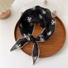 Korean Style Lace Triangle Scarf Embroidered Fresh Small Scarf Sweet Flower Headband  Girls