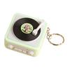 Mini Charm Pendant with Retro Gramophone Gramophone Keychain Recording Music Playback Function