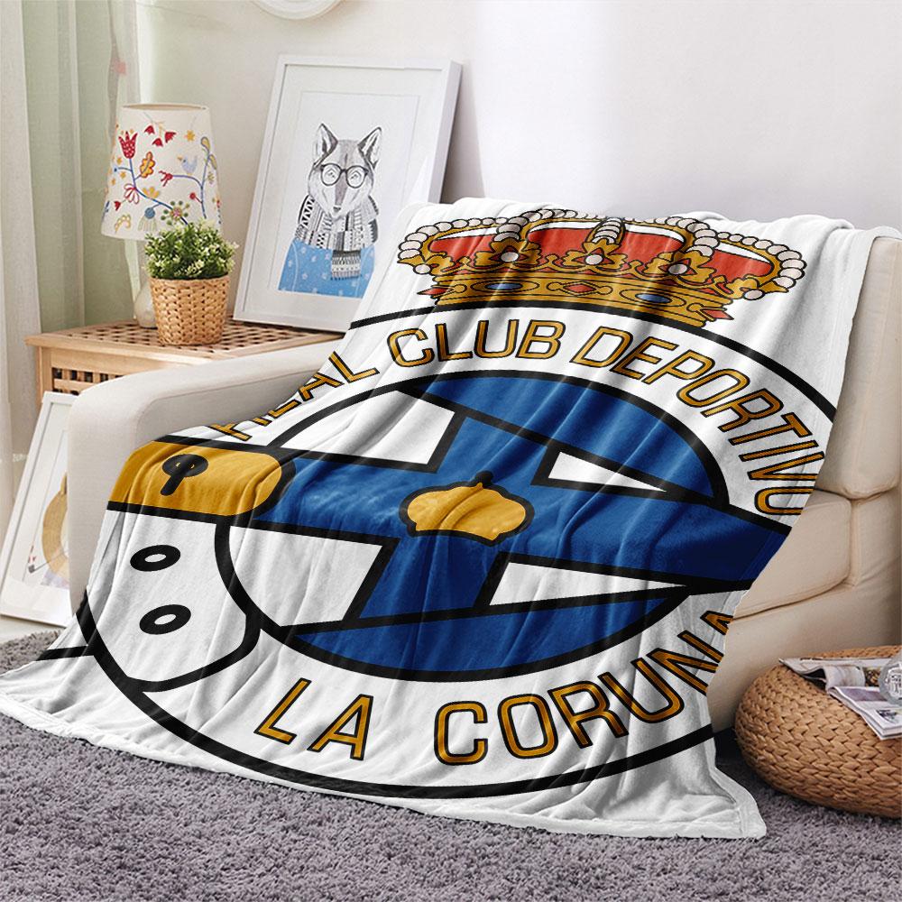 Deportivo Logo Blanket, High Quality Comfortable for All Seasons, Home Decor, Warmth and Comfort