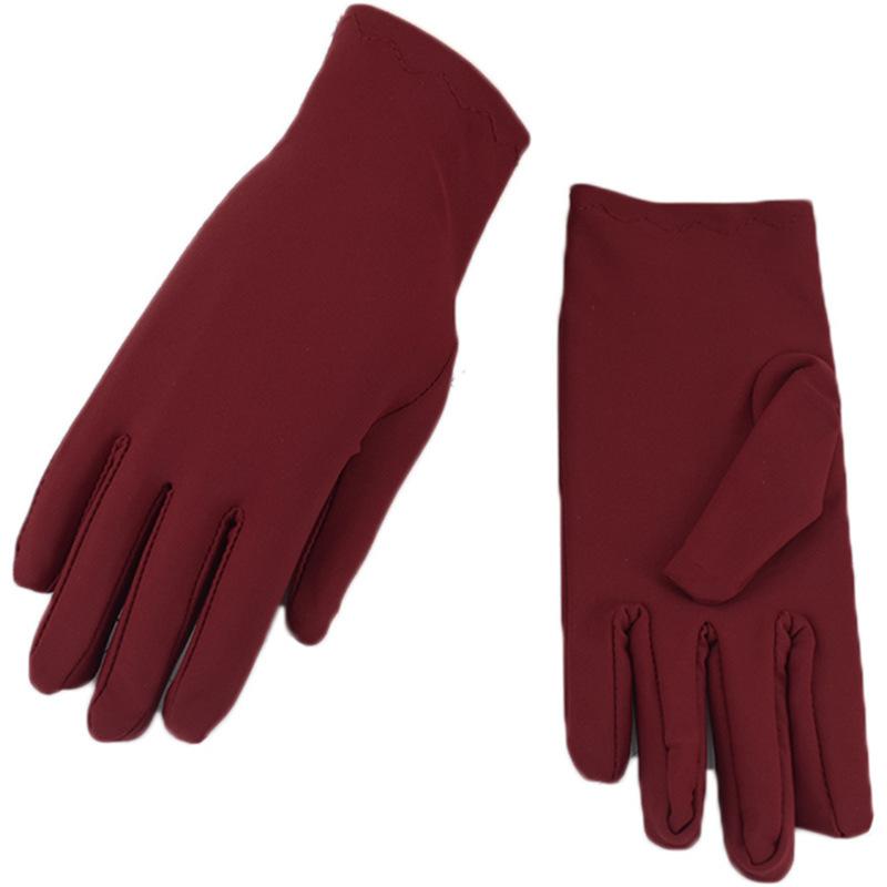 Elastane gloves thin men's and women's gloves driving elastic black and white etiquette dance performance elastane industrial gloves