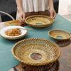 Bamboo Plate Holder, Handcrafted Round Placemat for Dining Table