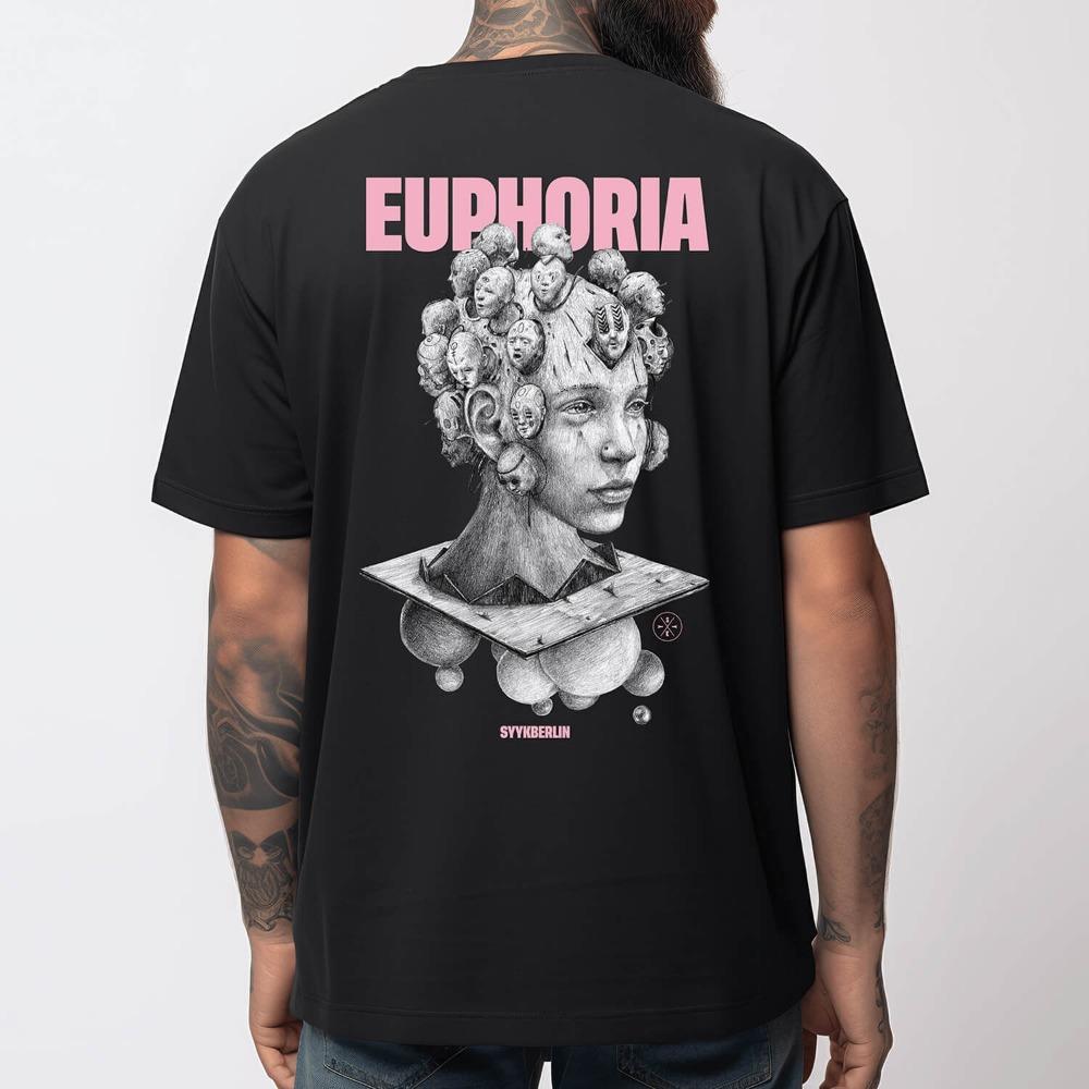euphoria season Collection Men's T-shirt T-Shirt Fashion Brand Summer Short Sleeve Y2K Style unisex Tops shirt