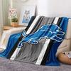 Detroit Lions Print Flannel Blanket, High quality Comfortable for All Seasons, Home Decor, Warmth and Comfort, Perfect for Christmas Gifts