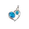 Swiss Blue Topaz  Gemstone 925 Sterling Silver Jewelry Pendant Gift For Her CP-3-3