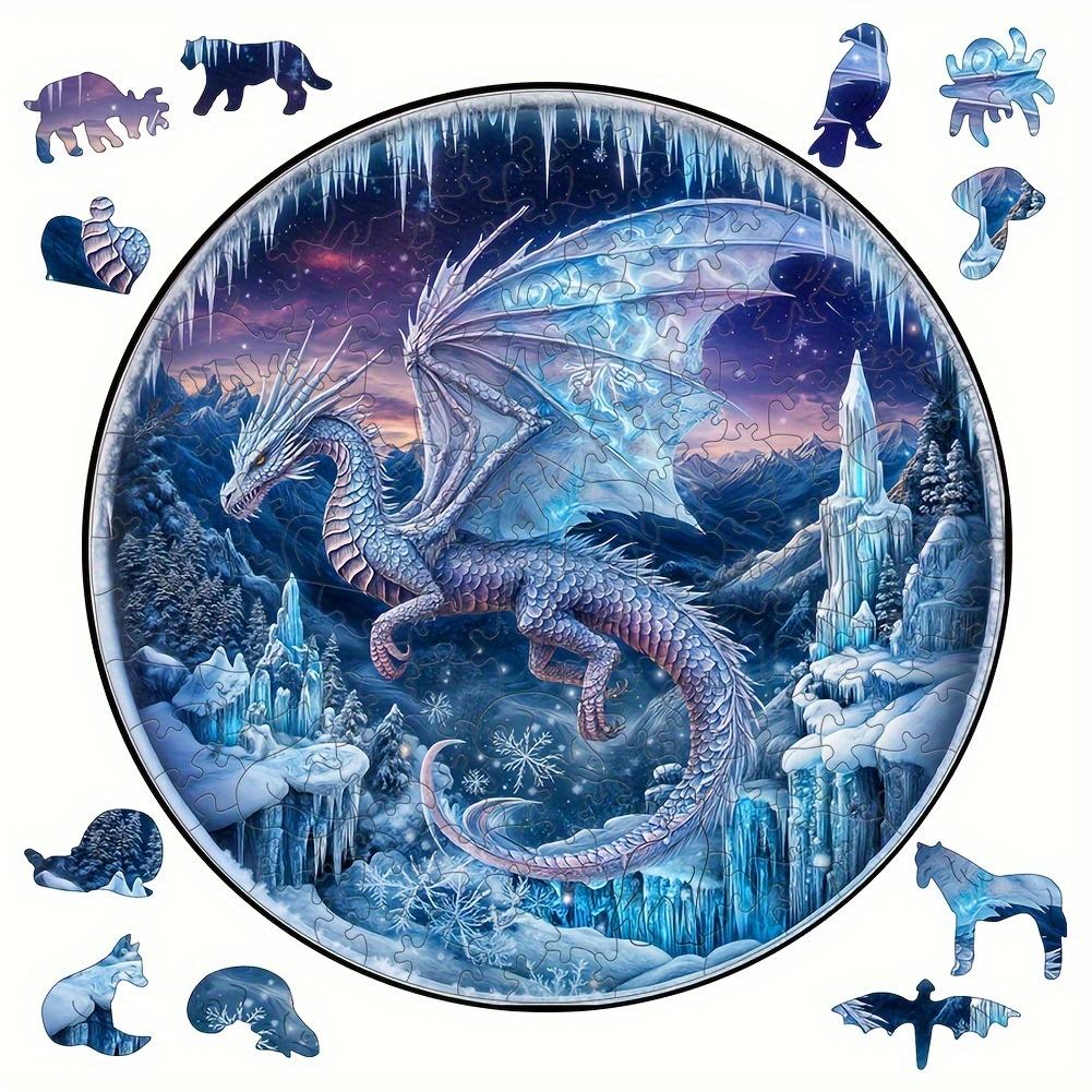 3D Mushroom Village Wooden Jigsaw Puzzle Montessori Games Puzzles Animal Toy Ideal for Adults Children Exquisite Pattern Birthday Present