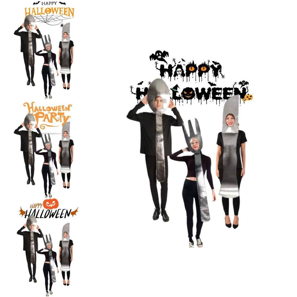 Funny Halloween Couples Costume Set For Men And Women Perfect For Stage Performances