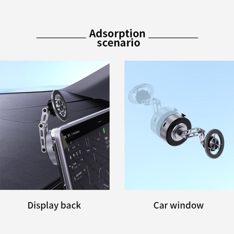Car Mount Bracket Rack 360 Degree Rotation Nonslip Adjustable Windshield Dashboard Stand for Phone Navigation Travel Use