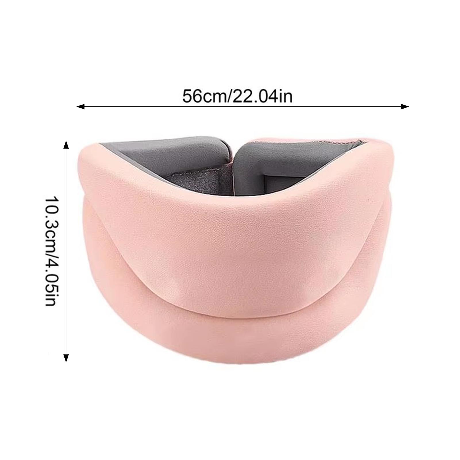 

360 Degree Cervical Collar Neck Brace Wraps Stabilizes Vertebrae Collar for After Injury Neck Collar Sleeping Relief Neck Pa рожевий