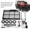 New Metal Trail Car Trailer Accessory with Four Tires Fit for RC4WD 1/10 RC Car RC Accessory RC Trailer