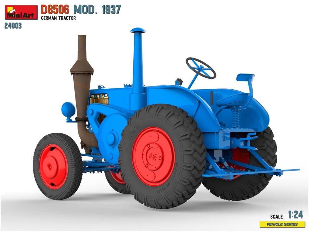 Miniart German Tractor D8506 1937 Plastic Model MA24003 1/24
