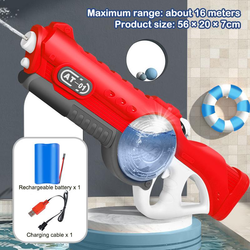 Large Capacity Water Spray Gun Summer Entertainment Water Gaming Toy Fully Automatic Water Gun Outdoor Swimming Pool Toys