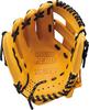 ZETT Youth Baseball Softball Ground Hero True Yellow BJGB76525F Glove, All-Around, Left-Handed Throw, (5400), Size Small,