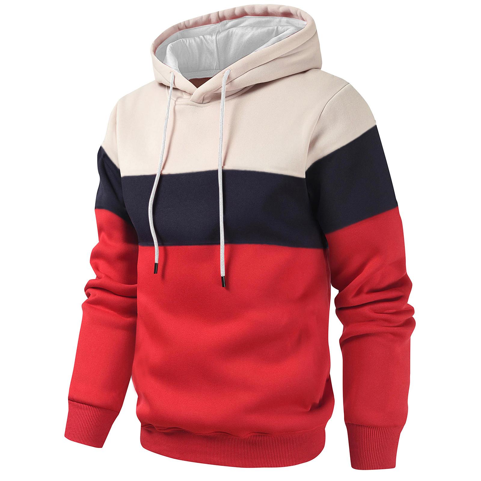 Men s Print Plush Warm Coat Fleece Sweater Casual Coat Pocket Sweater Winter Coat XL красный 2190₽