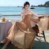 Holiday wind streamer sleeveless tube top dress women's summer temperament loose pendulum skirt design sense casual dress