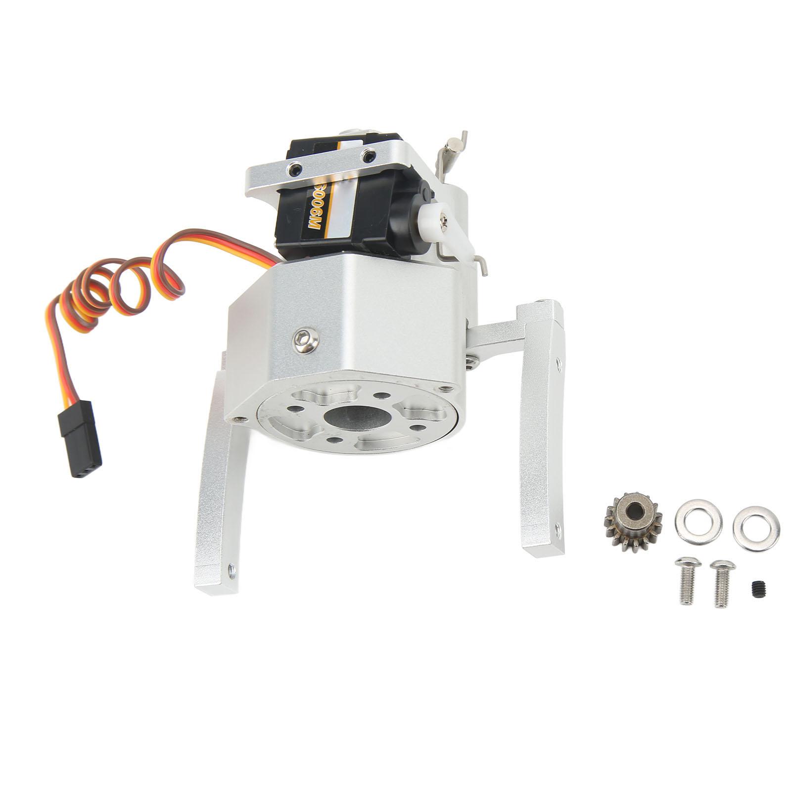 

RC Front Gear Box Aluminium Alloy Double Speed Perfect Size Anodized Surface 110 Crawler Gear Box чорний